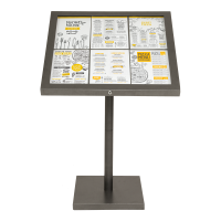 Display 6xA4 iluminat LED si telecomanda