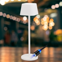 Lampa LED Georgina cu lumina reglabila si acumulator, alba