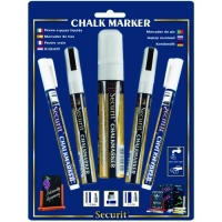 Marker Creta Alb Mix SET 5