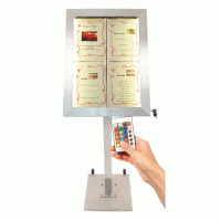 Display 4xA4 iluminat LED si telecomanda